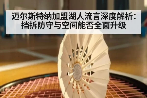 迈尔斯特纳加盟湖人流言深度解析：挡拆防守与空间能否全面升级